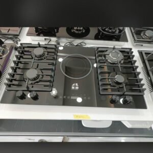 4-Burner & 1 Central Hot Plate Built-In Cooker