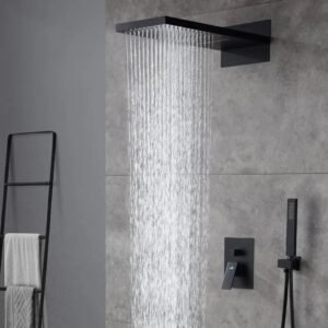 Black Concealed Panel Shower