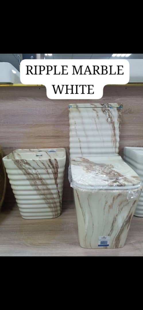 Zibra white-marble super executive water closet toilet wc - Image 2