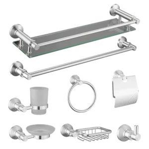 Aluminum 7pcs Sets Bathroom Accessories
