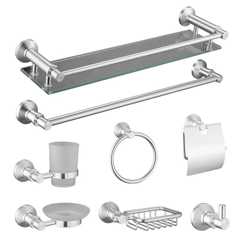 Aluminum 7pcs Sets Bathroom Accessories